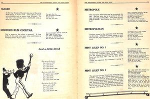 "The Home Bartender's Guide And Song Book" 1930 ROE, Charlie & SCHWENCK, Jim (SOLD)