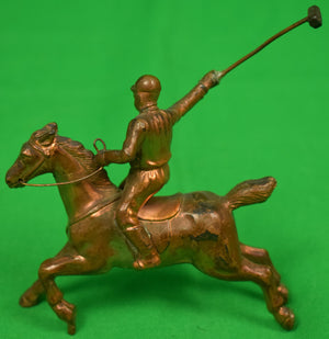 Brass Polo Player w/ Mallet On Pony