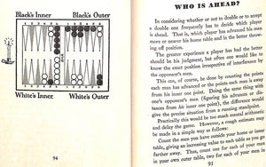 "Winning Backgammon Problems And Answers" 1930 NICHOLAS, Grosvenor and VAUGHAN, C. Wheaton