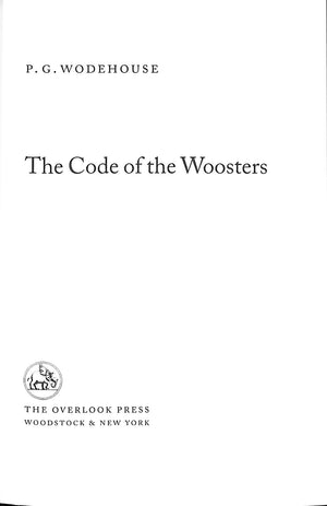 "The Code Of The Woosters" 2000 WODEHOUSE, P.G.