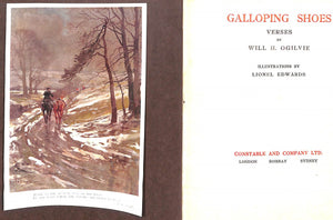 "Galloping Shoes Versus" 1923 OGILVIE, Will. H.