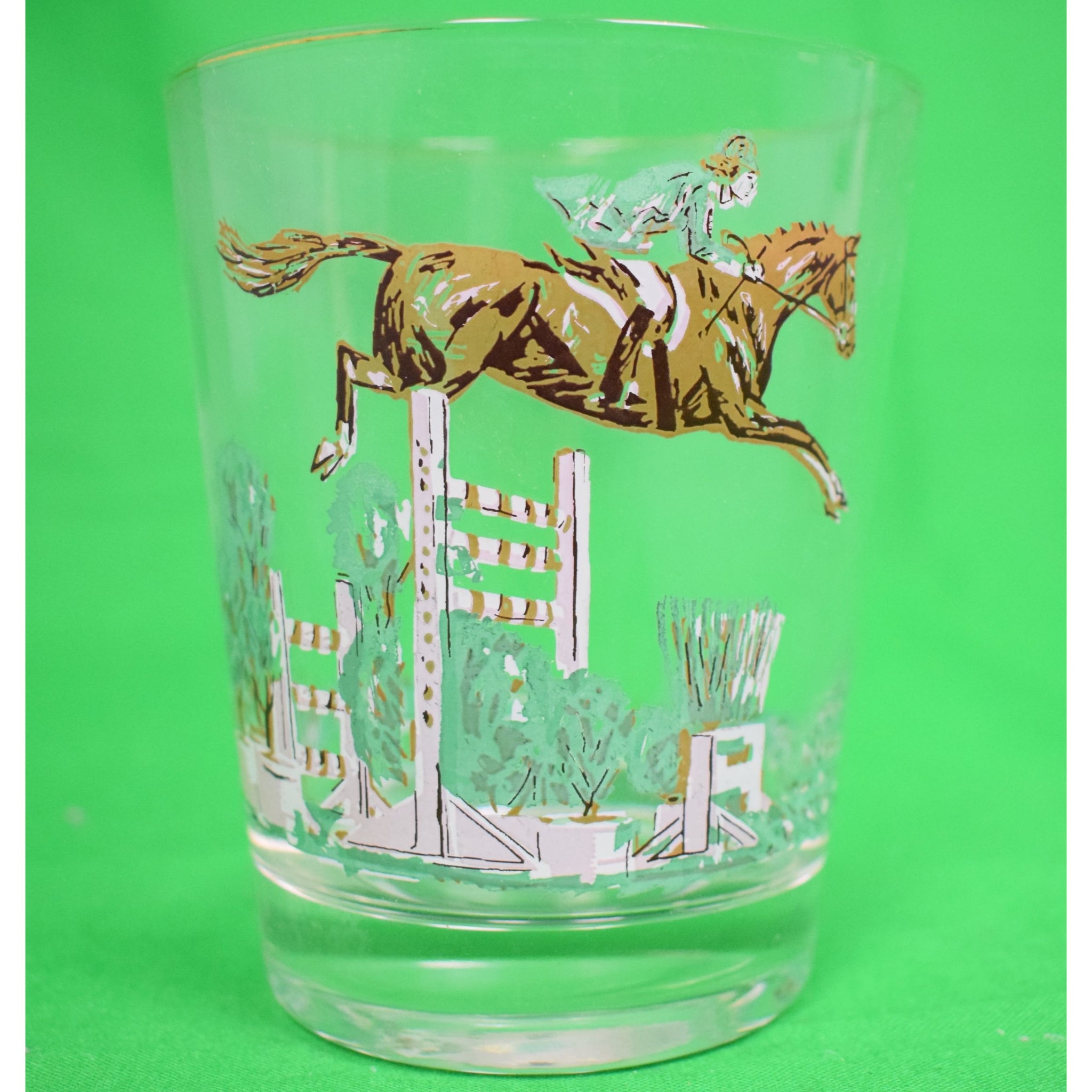 Balloon Horse Handmade Drink Glass, Horse Glasses, Water Glass Cup