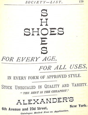"Society-List & Club Register 1889-90"