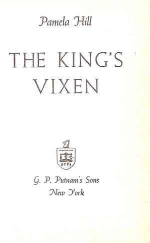 "The King's Vixen" 1954 HILL, Pamela