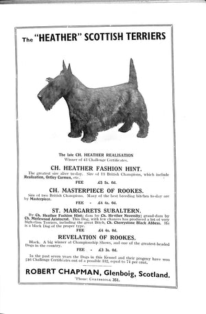 "The Scottish Terrier: Its Breeding And Management" 1938 GABRIEL, Dorothy