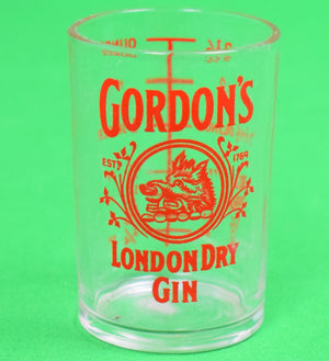 Gordon's London Dry Gin 2-1/2 Oz Shot Glass