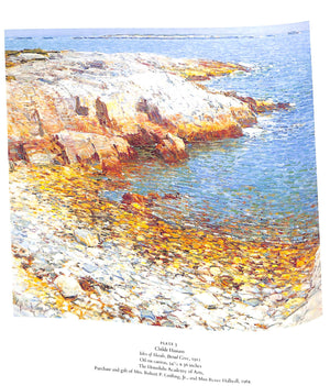 "Childe Hassam An Island Garden Revisited" 1990 CURRY, David Park