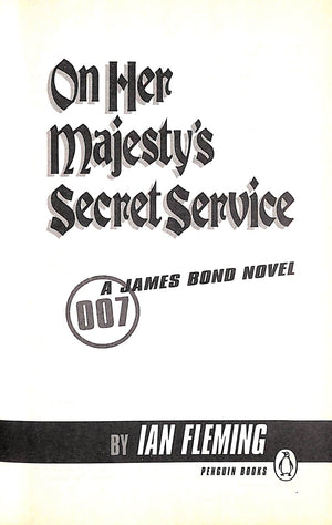 "On Her Majesty's Secret Service"  FLEMING, Ian