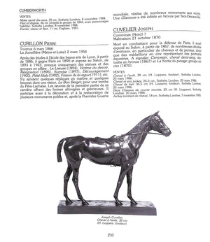 "Les Bronzes Du XIX Siecle Dictionnaire Des Sculpteurs" 2001 KJELLBERG, Pierre