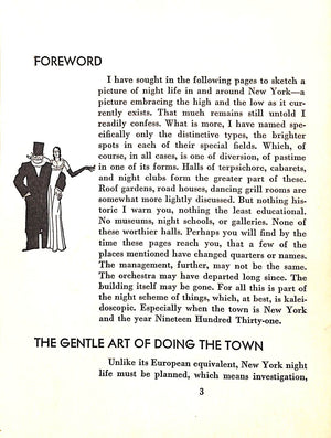 "Nightlife Vanity Fair's Intimate Guide To New York After Dark" 1931 SHAW, Charles G.