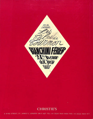 "The Bianchini Ferier Collection: Two Centuries Of Design" 2001 Christie's