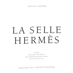 "La Selle Hermes" 1993 BIRNBAUM, Michel [editeur]
