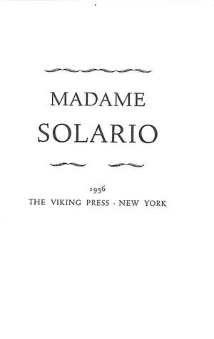 "Madame Solario" 1956 Anonymous