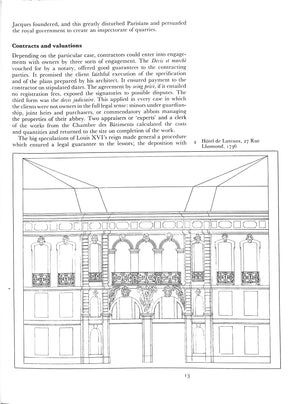 "Paris Domestic Architecture Of The 18th Century" 1972 GALLET, Michael