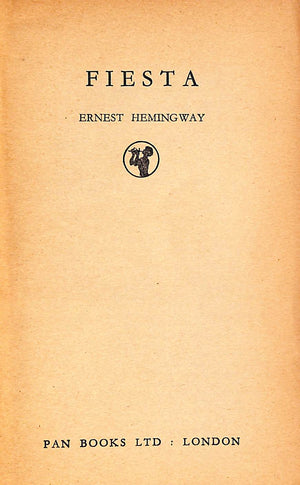 "Fiesta" 1949 HEMINGWAY, Ernest