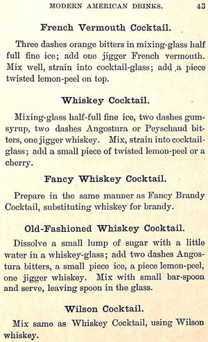 "Modern American Drinks: How To Mix And Serve All Kinds Of Cups And Drinks" 1900 KAPPELER, George J.