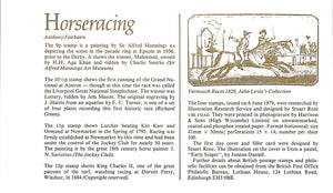 Horse Racing Royal Mail Stamped Envelope 6 June 1979