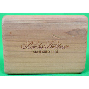 "Set x 4 Brooks Brothers Aromatic Cedar Wood Blocks"