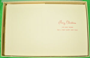 Abercrombie & Fitch Box w/ 20 Coaching Christmas Cards w/ Envelopes (New w/ A&F Box)