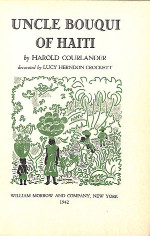 "Uncle Bouqui Of Haiti" 1942 COURLANDER, Harold