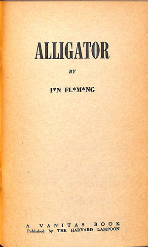 "Alligator" 1963 FLEMING, Ian