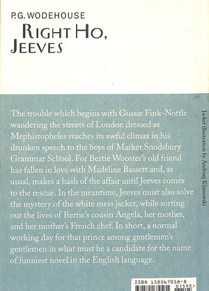 "Right Ho, Jeeves" 2000 WODEHOUSE, P.G. (SOLD)