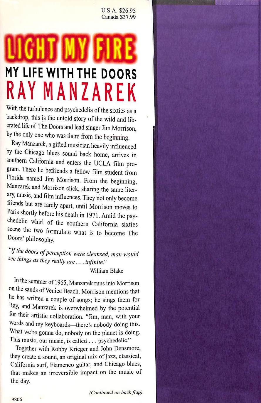 Light My Fire: My Life with The Doors by Ray Manzarek