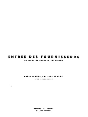 "Entree Des Fournisseurs" 1990 SEGURET, Olivier [textes]