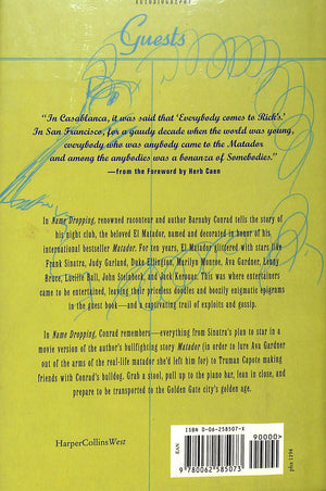 "Name Dropping: Tales From My Barbary Coast Saloon" 1994 CONRAD, Barnaby