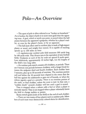 "The Polo Primer: A Guide For Players And Spectators" 1989 PRICE, Steven D. and KAUFFMAN, Charles (SOLD)