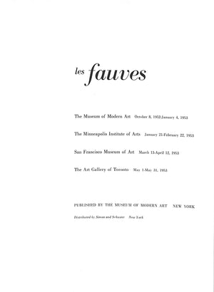 "Les Fauves" 1953
