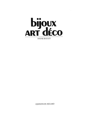 "Bijoux Art Deco" 1984 RAULET, Sylvie