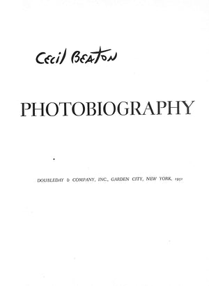 "Photobiography" 1951 BEATON, Cecil