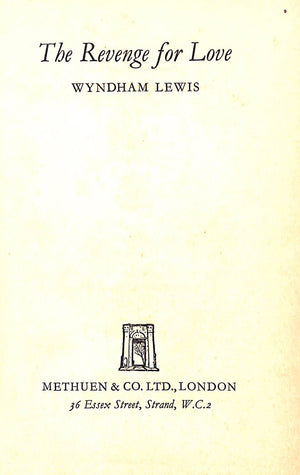 "The Revenge For Love" 1952 LEWIS, Wyndham