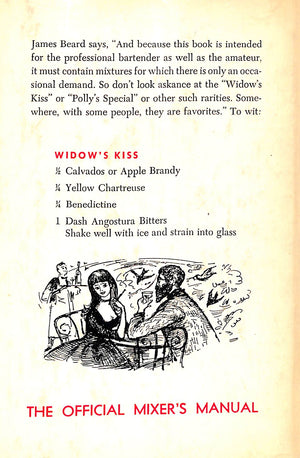 "The Official Mixer's Manual" 1956 DUFFY, Patrick Gavin