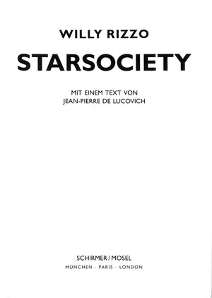 "Willy Rizzo: Star Society" 1994 DE LUCOVICH, Jean-Pierre