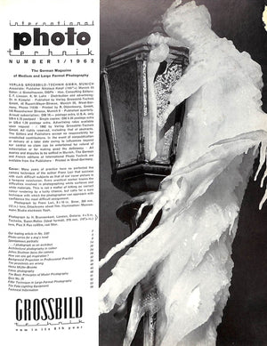 "International Photo Technik" Spring 1962