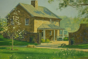 "Stone House on Mary Braga's Oakendale, VA Estate" 1994 Oil on Linen by Julian Barrow (SOLD)