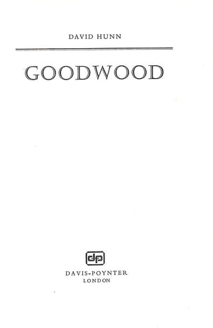 "Goodwood" 1975 HUNN, David