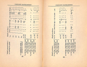 "Complete Backgammon" 1931 RICHARD, Walter L.