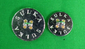 "Set x 16 Sulka Silver DB Blazer Buttons"