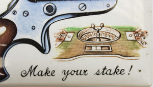 "Make Your Stake!" Porcelain Playing Card/ Cufflink Box