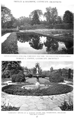 "American Landscape Architecture" 1924 ELWOOD, P.H. Jr.