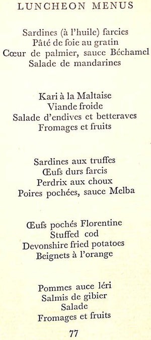 "Dinners Long And Short" 1928 ADAIR, A.H.