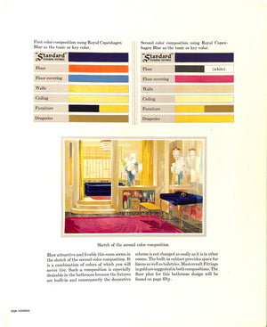 "Color And Style In Bathroom Furnishing And Decoration" 1929