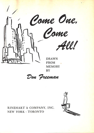 "Come One, Come All!" 1949 FREEMAN, Don (INSCRIBED w/ Drawing)