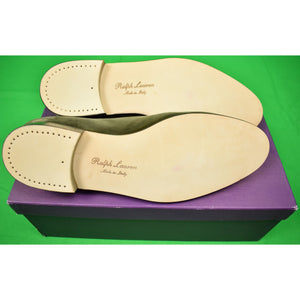 "Ralph Lauren Purple Label Collis Taupe Velvet Jockey Slippers" Sz 10 D (SOLD)