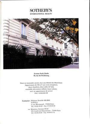 "Succession Charles Hathaway Ancienne Collection Hubert de Saint Senoch Oeuvres de l'Atelier Jean Hugo" - 6 Decembre 1992 Sotheby's