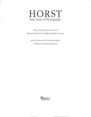 "Horst: Sixty Years Of Photography" 1991 KAZMAIER, Martin [text by]