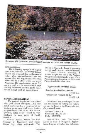"Argentine Trout Fishing: A Fly Fisherman's Guide To Patagonia" 1991 LEITCH, William C.